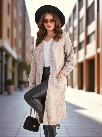 Dámský pletený pončo styl svetřík Royalfashion