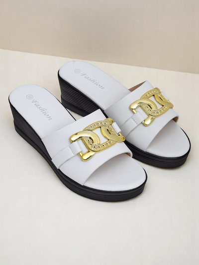 Royalfashion Dámské sandály na klínku Nolia