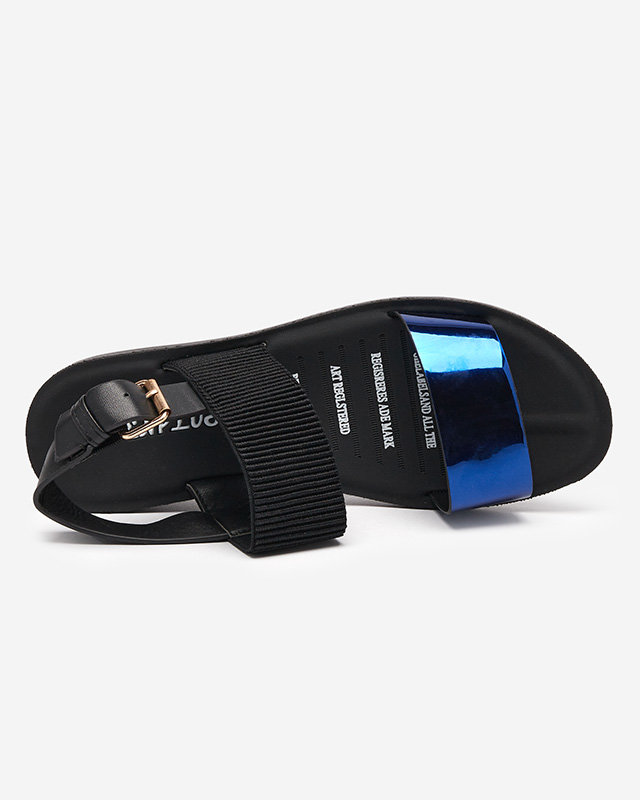 Námořnicky modré dámské sandály z ekokůže Loqui- Footwear