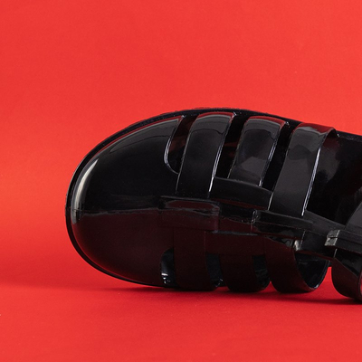 Чорні жіночі гумові сандалі Gladisy