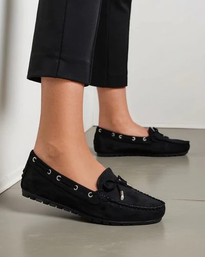 Royalfashion Dámské mokasíny z ekologické semišové kůže Ziferte