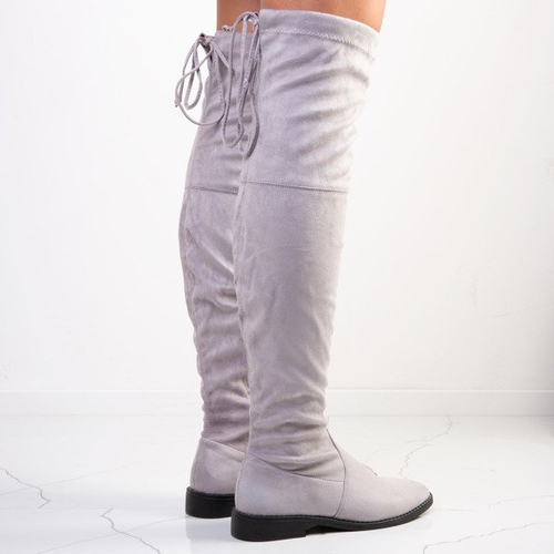 Сірі черевики з еко-замші Taramina - Взуття 1