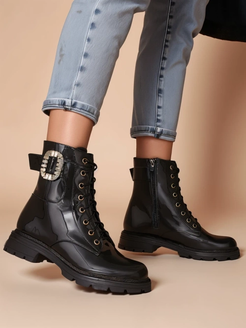 Royalfashion Жіночі черевики на шнурівці Lacero