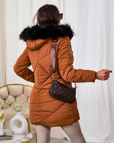 Жіноча зимова куртка Royalfashion Brown