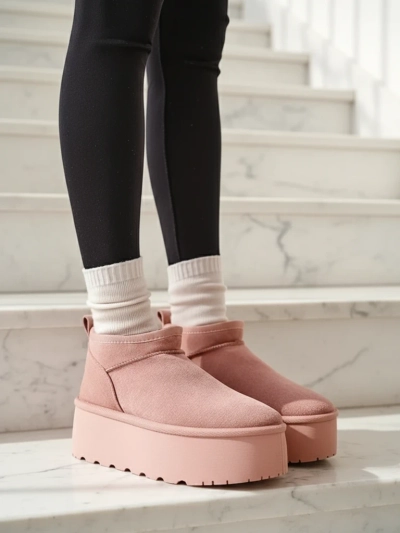 Royalfashion Dámské krátké boty a'la snow boots Ozozi