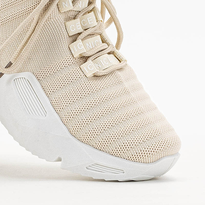 Кремові жіночі кросівки Owami
