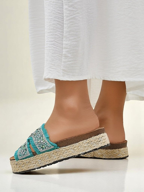 Royalfashion Жіночі сандалі з прикрасами Candy Candy