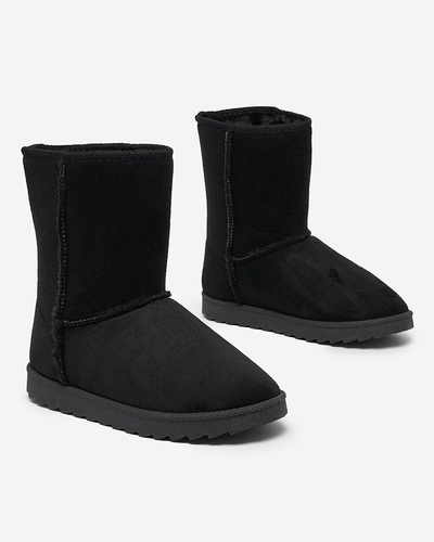 Royalfashion Černé boty a'la snow boots for women Leaner