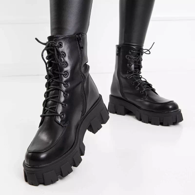 OUTLET Černé dámské kabelky na plochém podpatku Sinila - Obuv