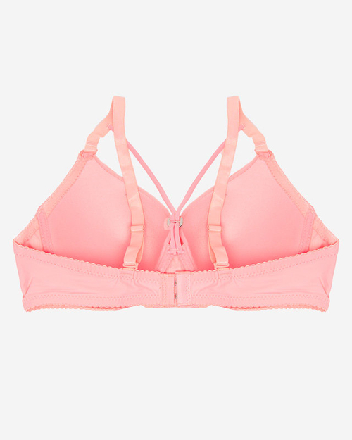 Темно-рожевий жіночий бюстгальтер на бретельках - Нижня білизна