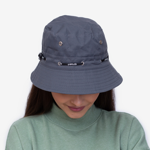 Темно-сіра жіноча панама