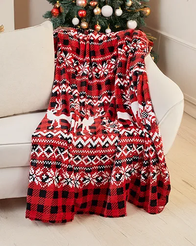 Royalfashion Vánoční přehoz na postel 160x200