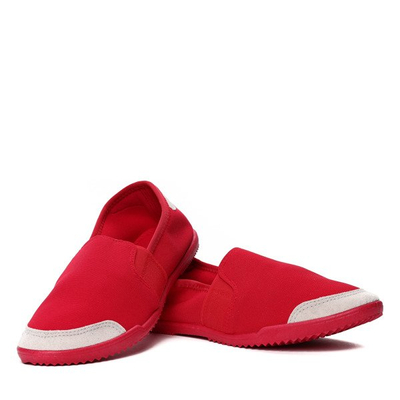 Czerwone sportowe slip on Alannah- Obuwie