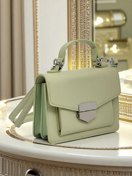 Royalfashion Dámská kabelka do ruky typu psaníčko s uchem Amalthea Avorio