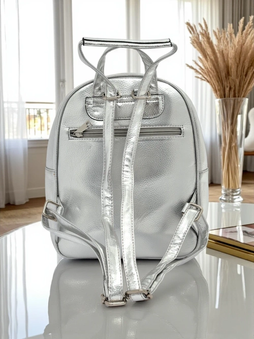 Royalfashion Жіночий рюкзак із екошкіри зі смужками Metallic Stripes