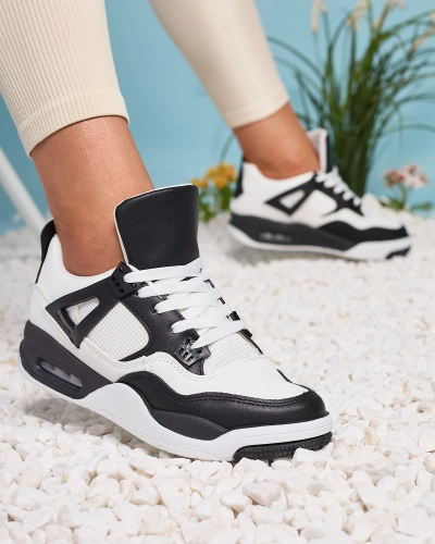 Černobílá dámská sportovní obuv Evoile- Obuv