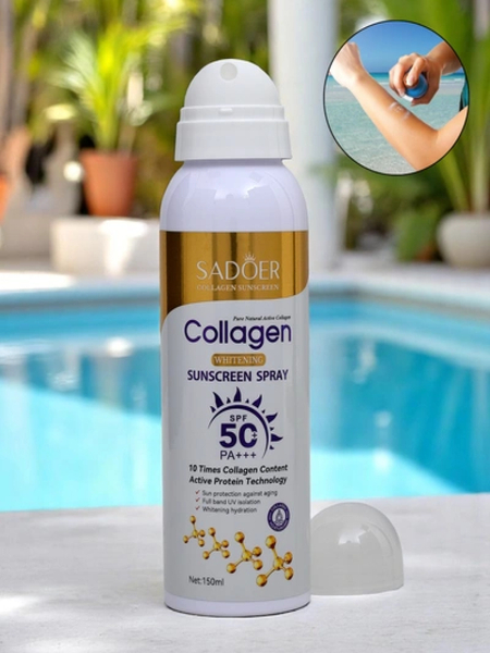 Sadoer Opalovací sprej SPF 50 s kolagenem