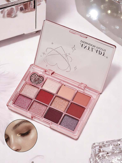 Paleta 12 očních stínů Ruby Glamour