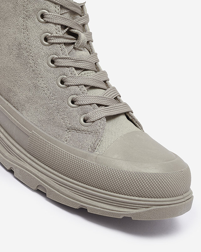 Šedohnědé dámské sportovní tenisky Dohho- Obuv