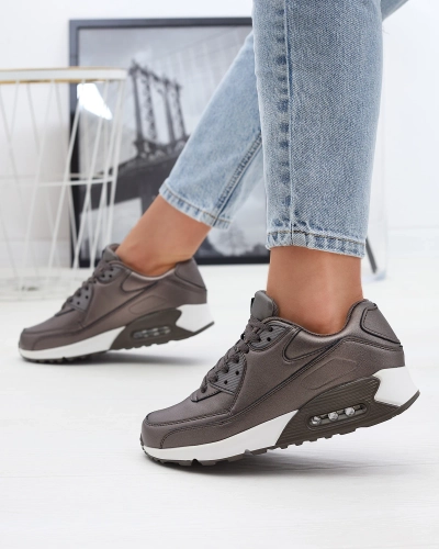 Dámská šněrovací sportovní obuv v grafitové barvě Moteri - Obuv