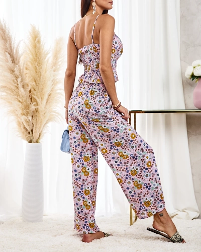 Жіночий комплект з візерунком Royalfashion рожевий