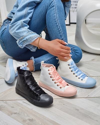 White-Pink Dámské sportovní tenisky Macako- Footwear