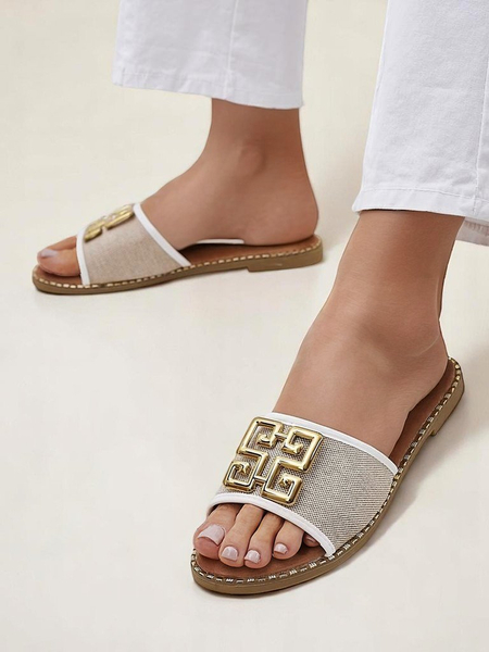 Royalfashion Dámské pantofle s plochou podrážkou Rorole