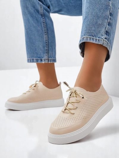 Royalfashion Dámské perforované šněrovací sportovní boty Vaned