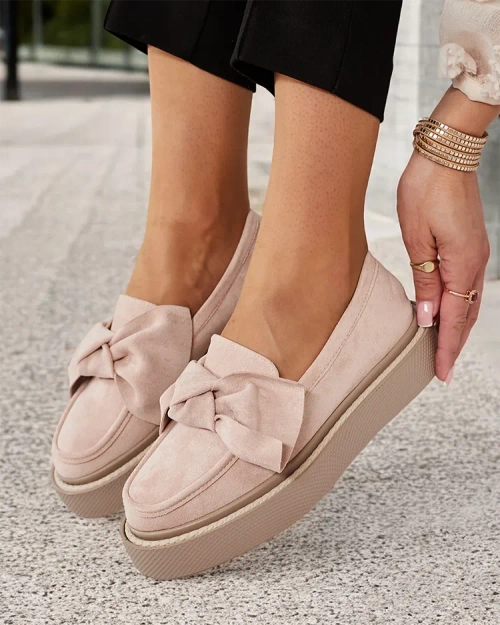 Royalfashion Жіночі напівчеревики з бантом Eriz