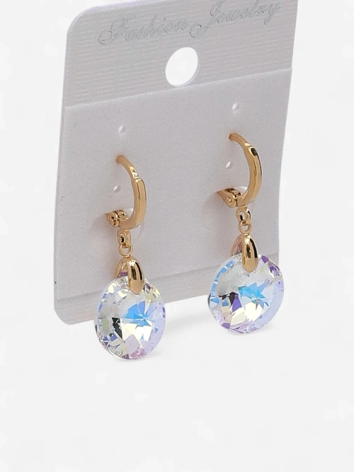 Royalfashion Довгі жіночі сережки з кристалом