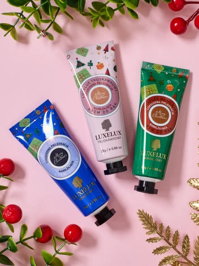 Sada krémů na ruce Luxelux Christmas z řady botanické esence 25g