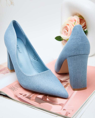 Royalfashion Dámské lodičky Jeansem Stiletto