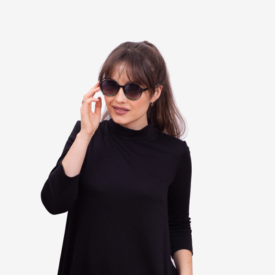 Dámské hnědé sluneční brýle - doplňky