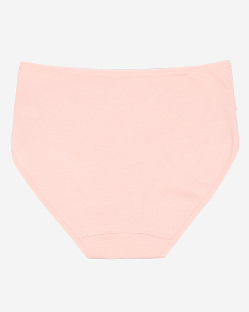 Світло-рожеві бавовняні жіночі труси з сердечками - Нижня білизна