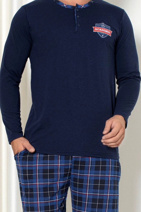 Royalfashion Чоловічі бавовняні картаті піжами