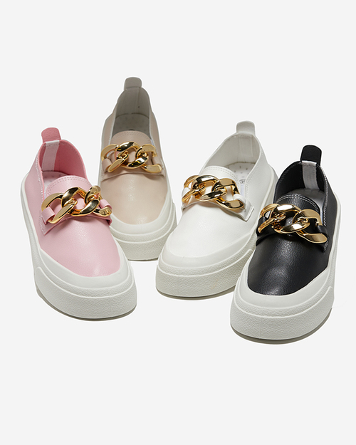 Чорні жіночі сліпони на більш товстій підошві з декором Senula - Взуття