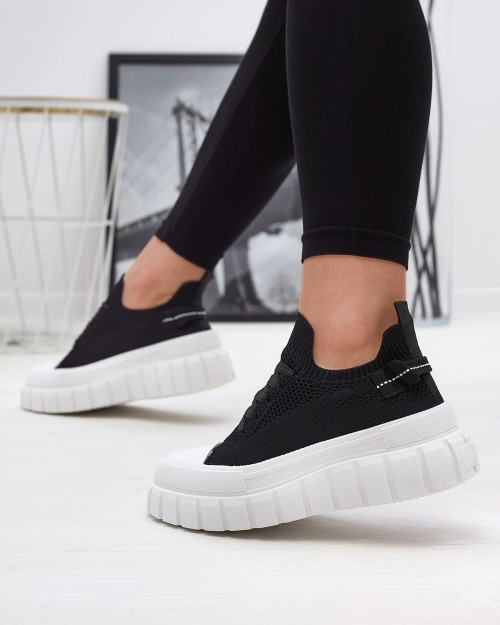 Чорні жіночі кеди на платформі Feksid- Footwear