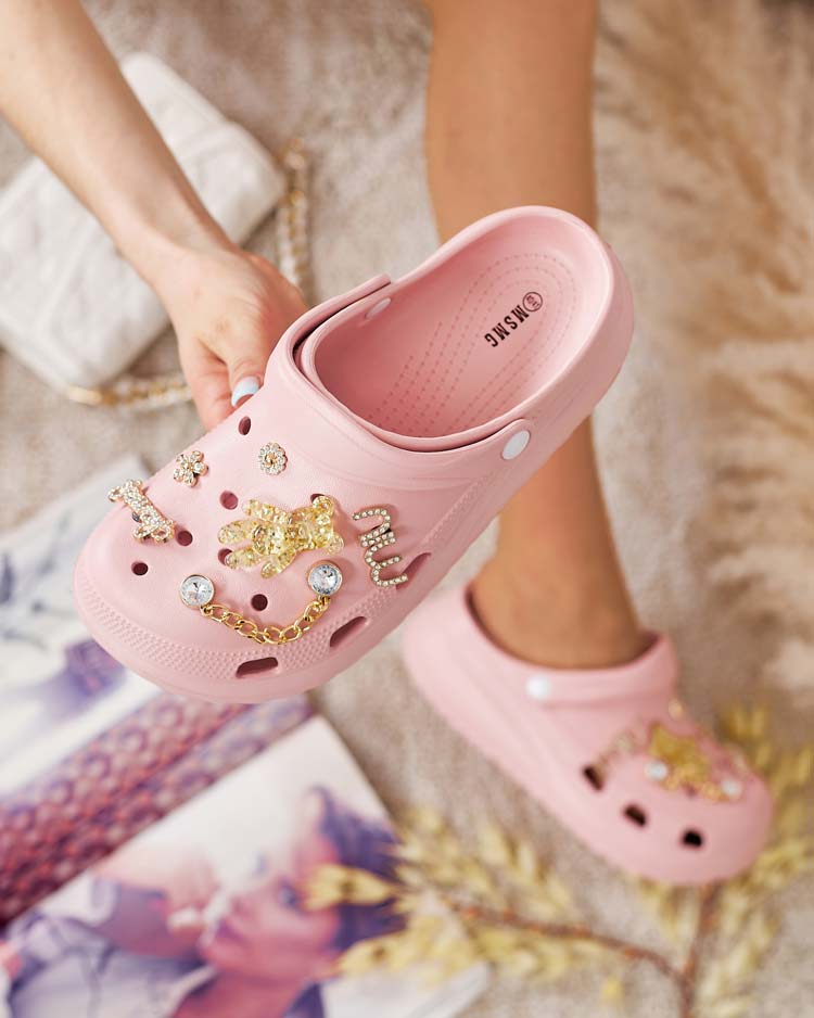 Royalfashion Dámské gumové žabky s ornamenty Fescas