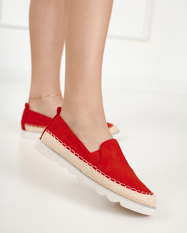 Červené dámské nazouváky Fabiola - Obuv