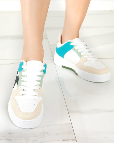 Béžová a modrá dámská sportovní obuv Tremsi tenisky - Obuv