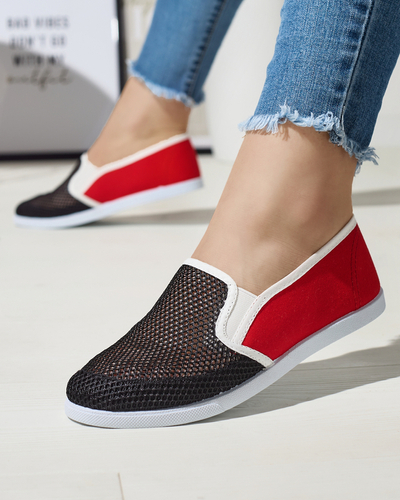 Чорно-червоний жіночий комбінезон на Дубліні - Взуття