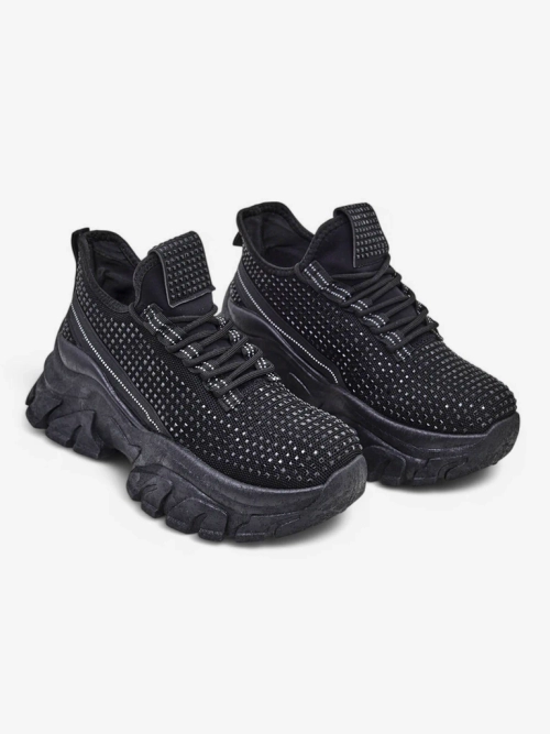 Royalfashion Жіночі спортивні кросівки з стразами Blysco