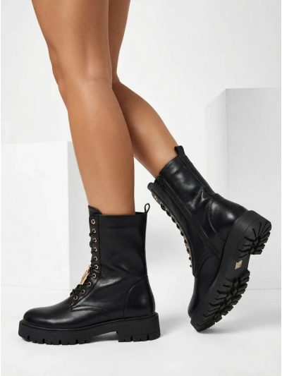 Eko kožené šněrovací dámské kotníkové boty Venit