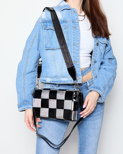 Malá černostříbrná dámská kabelka - Doplňky