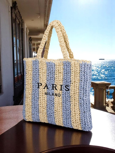 Royalfashion Велика жіноча сумка з соломи. Солом'яна сумка