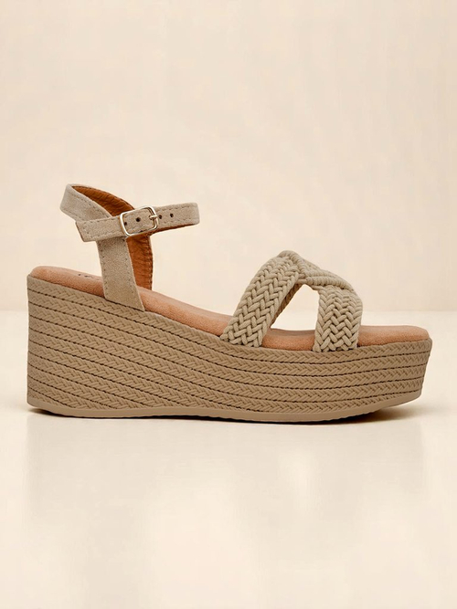 Royalfashion Жіночі плетені босоніжки на танкетці Sunny Day