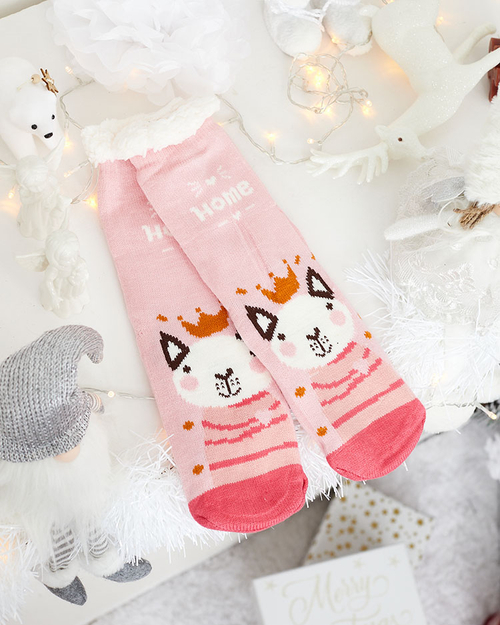 Royalfashion Жіночі зимові шкарпетки з різдвяним візерунком