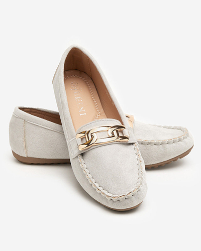 Екозамшеві сірі мокасини Viatu