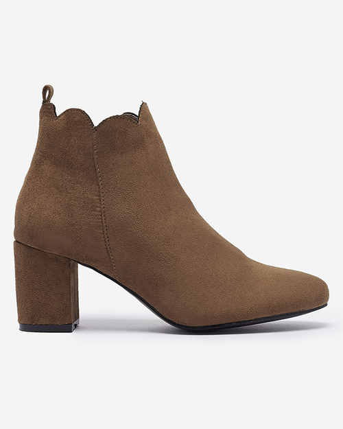 Жіночі черевики з екозамші коричневого кольору Kernag- Footwear