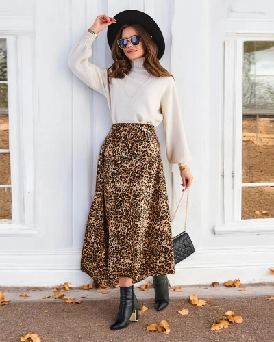Dámská midi sukně Royalfashion s potiskem